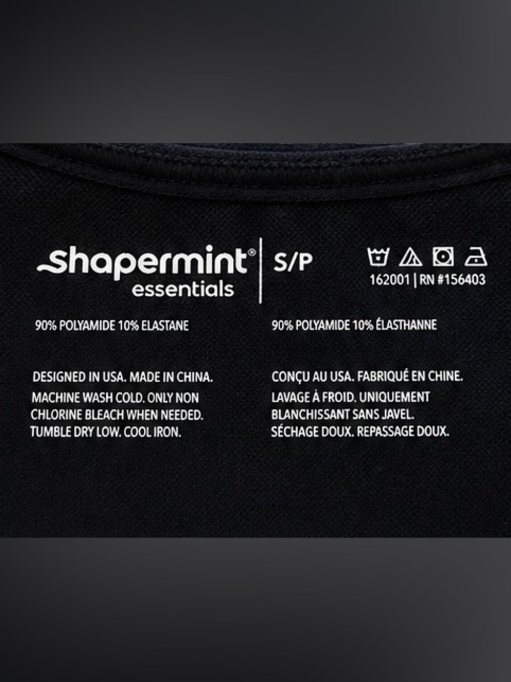 Shapermint Essentials Black Seamless Shaping Cami Tank Top Small - Picture 3 of 6